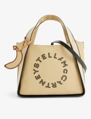 STELLA MCCARTNEY Circle Logo canvas cross body bag Selfridges