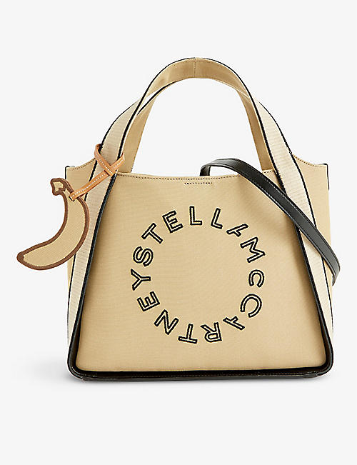 STELLA MCCARTNEY: Circle Logo canvas cross-body bag