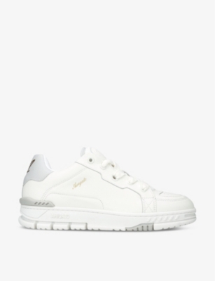 Axel Arigato Mens White Area Haze Leather Low-top Trainers