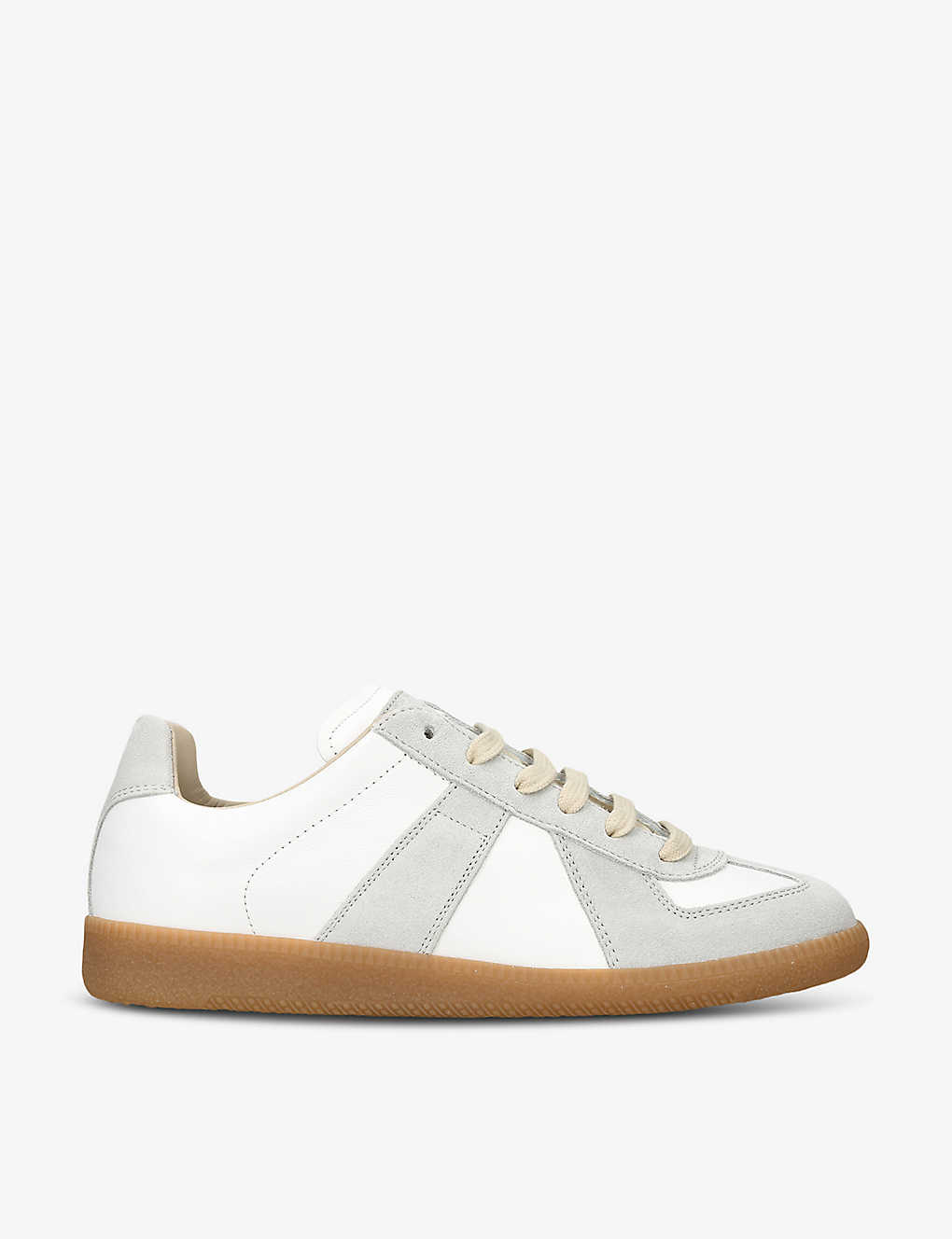 Maison Margiela Womens White Replica Leather Low-top Trainers