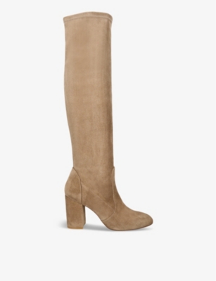 STUART WEITZMAN: Yuliana Slouch suede knee-high boots