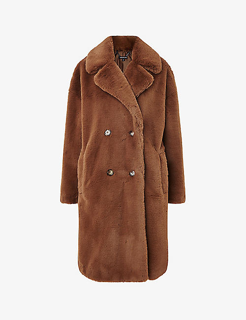 WHISTLES: Teddy relaxed-fit faux-fur coat