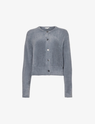 Vince Eyelash Cardigan In Iris Smoke-410irs