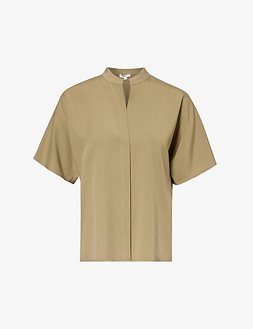 VINCE: Dolman woven shirt