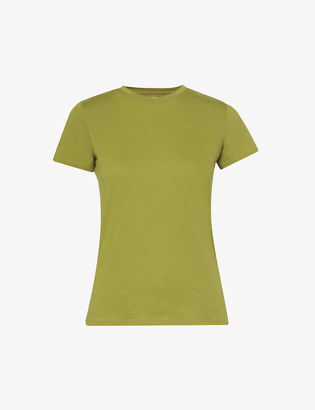Shop Vince Womens Basil-388bsl Essential Short-sleeved Cotton-jersey T-shirt