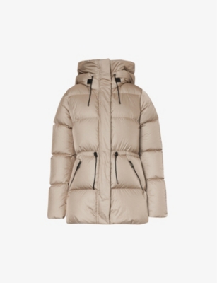 MACKAGE MACKAGE WOMENS CHAMPAGNE FREYA PADDED SHELL-DOWN COAT