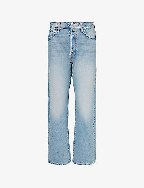 MOTHER: The Ditcher Hover straight-leg mid-rise jeans