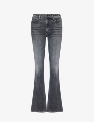 MOTHER MOTHER WOMEN'S SAVE YOUR SOUL THE CRUISER FLARED-LEG SLIM-FIT STRETCH-DENIM JEANS