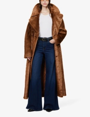 FRAME: Le Palazzo wide-leg high-rise stretch-woven jeans