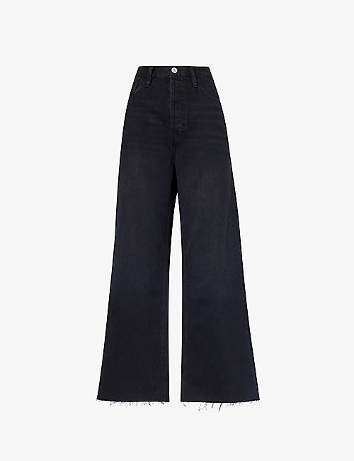 FRAME: Le Low relaxed-fit wide-leg mid-rise jeans