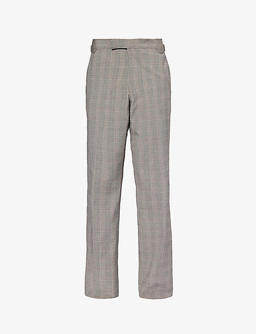 VIVIENNE WESTWOOD: Sang straight-leg high-rise stretch-cotton trousers
