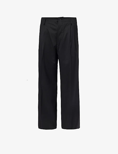 VIVIENNE WESTWOOD: Raf straight-leg mid-rise wool trousers