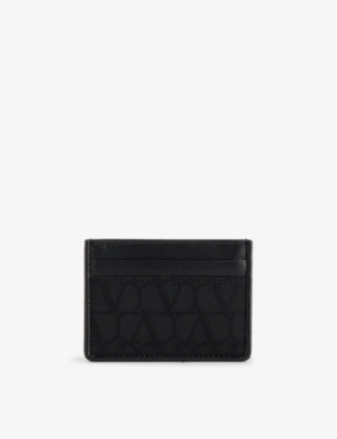 VALENTINO GARAVANI: VLOGO brand-print woven cardholder