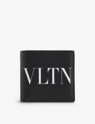 VALENTINO GARAVANI: VLTN logo-print leather billfold wallet