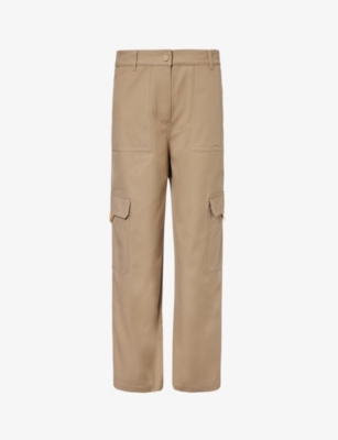 VALENTINO GARAVANI: Straight-leg mid-rise stretch-cotton trousers