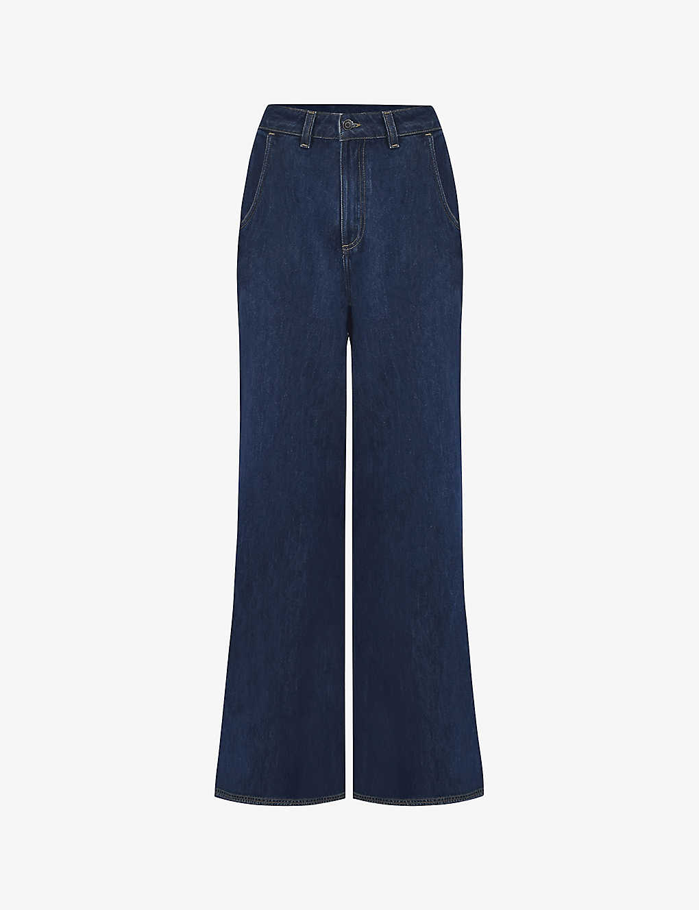 RO&ZO - High-rise wide-leg organic-cotton denim jeans | Selfridges.com