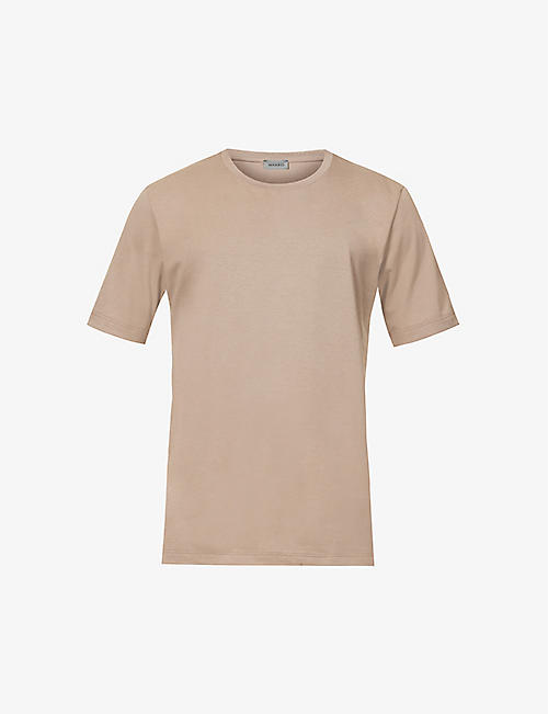 HANRO: Regular-fit short-sleeve cotton-jersey T-shirt