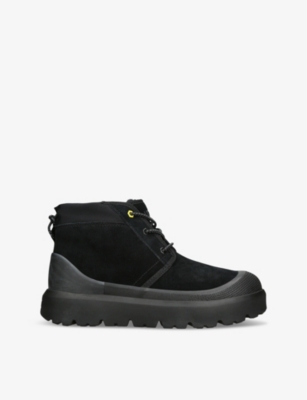 UGG: Neumel Weather logo-debossed suede chukka boots