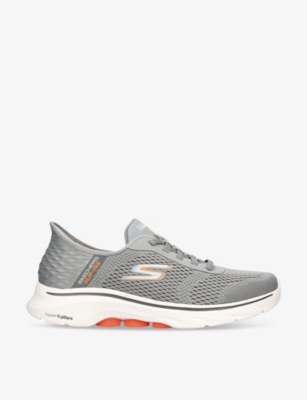 Shop Skechers Mens Grey/other Go Walk 7 Mesh Trainers