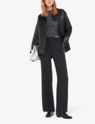 WHISTLES: Ultimate high-rise full-length polyester trousers