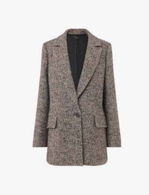 WHISTLES: Noa herringbone recycled polyester and wool-blend blazer