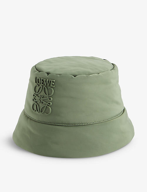 LOEWE: Padded wide-brim shell bucket hat