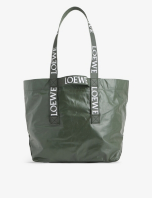 LOEWE: Fold twin-handle leather tote bag