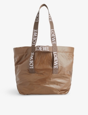 LOEWE: Fold Shopper twin-handle leather tote bag