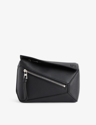 LOEWE: Puzzle Edge brand-debossed mini leather bum bag