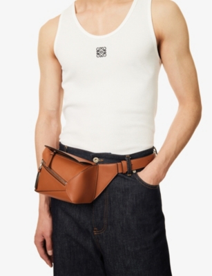 LOEWE: Puzzle Edge mini leather belt bag