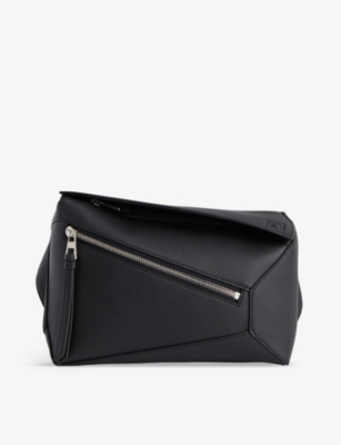 LOEWE: Puzzle Edge brand-debossed small leather bum bag