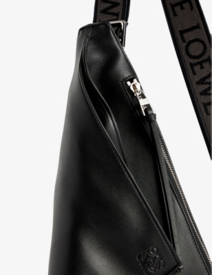Shop Loewe Anton Leather Cross-body Bag In Black