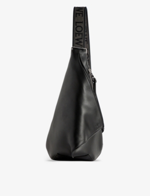 Shop Loewe Anton Leather Cross-body Bag In Black