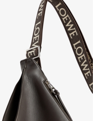 Shop Loewe Anton Leather Cross-body Bag In Dark Grey