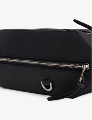 Loewe Black Convertible Sling Leather Cross-body Bag In Black