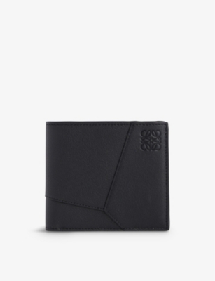 Shop Loewe Black Puzzle Edge Leather Wallet
