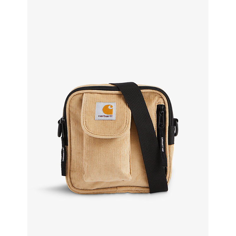 Carhartt Wip Sable Essentials Logo-patch Cotton-corduroy Cross-body Bag