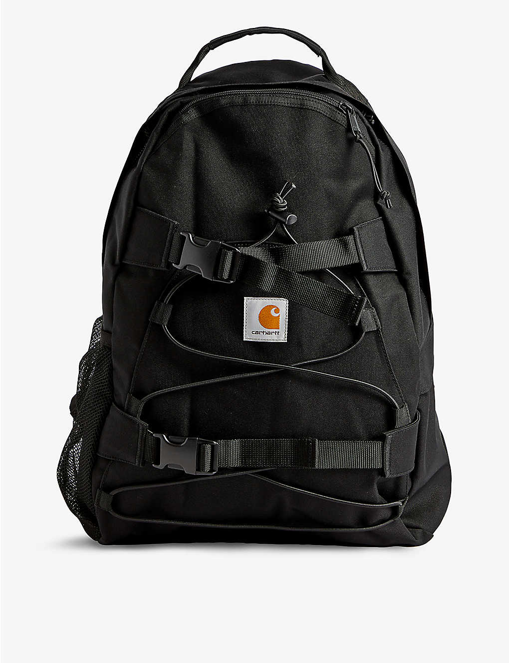 Carhartt Wip Men's Black Kickflip Brand-appliqué Recycled-polyester Backpack