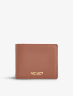 CARHARTT WIP - Branded bi-fold leather wallet | Selfridges.com