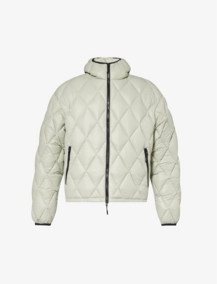 MKI MIYUKI-ZOKU: Diamond hooded shell-down jacket