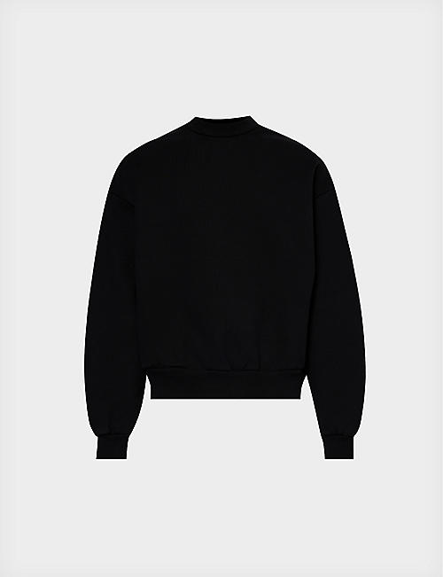 MKI MIYUKI-ZOKU: Brand-embroidered relaxed-fit cotton-jersey sweatshirt