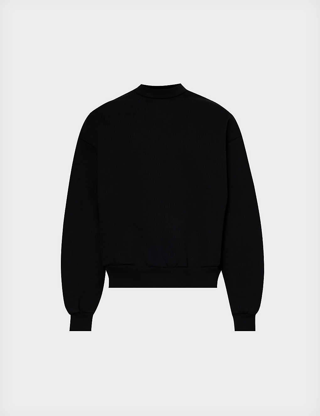 Mki Miyuki Zoku Mki Miyuki-zoku Mens Black Brand-embroidered Relaxed-fit Cotton-jersey Sweatshirt