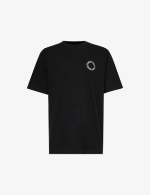 Mki Miyuki Zoku Mki Miyuki-zoku Mens Black Circle Logo-print Organic Cotton-jersey T-shirt