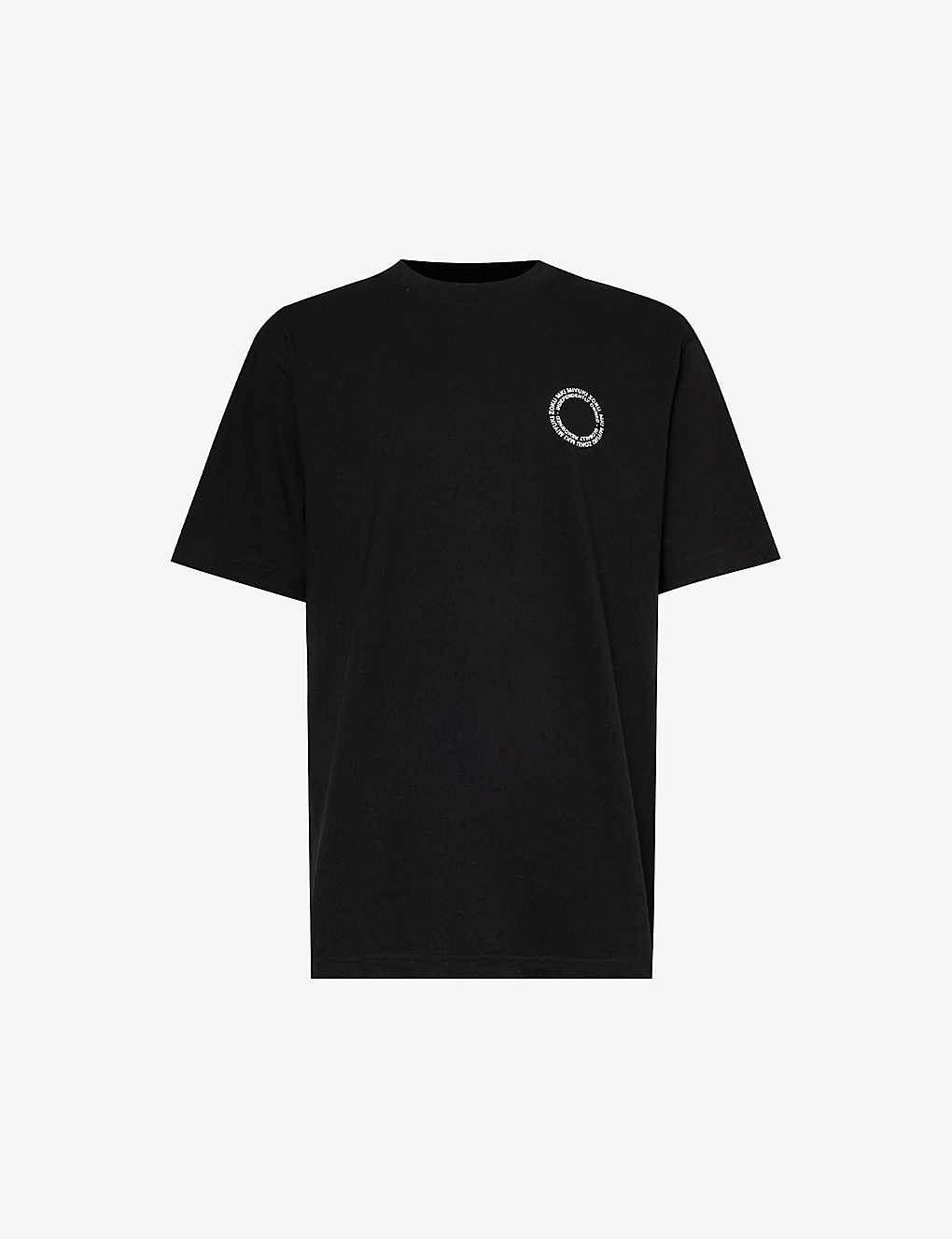 Mki Miyuki Zoku Mki Miyuki-zoku Mens Black Circle Logo-print Organic Cotton-jersey T-shirt