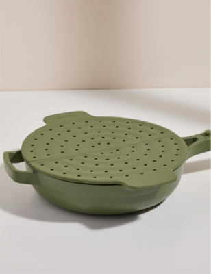 OUR PLACE: Fearless Fry perforated silicone pan