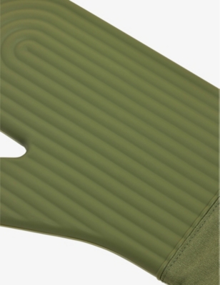 Our Place Sage Hot Mitts Cotton-twill And Silicone Oven Gloves Set Of Two In Sage