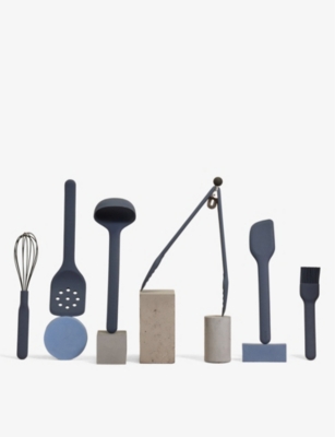 Our Place 6-Piece Essential Utensil Set in Blue Salt/Char