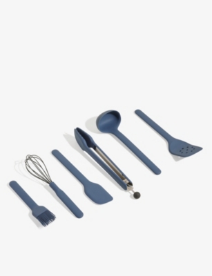 Silicone Blue Kitchen Utensil (Set of 24)