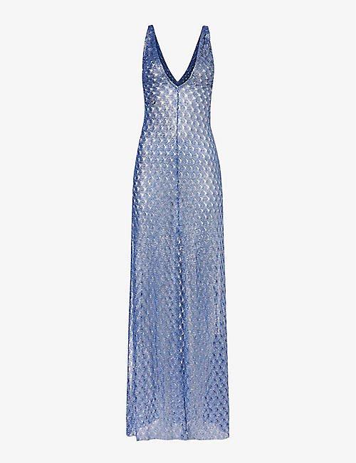 MISSONI: Crocheted knitted maxi dress