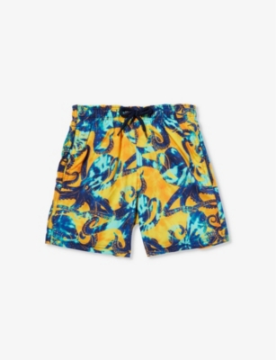 VILEBREQUIN: Octopus graphic-print recycled-polyamide swim shorts